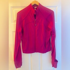 Lululemon cropped jacket - Magenta Pink size 14